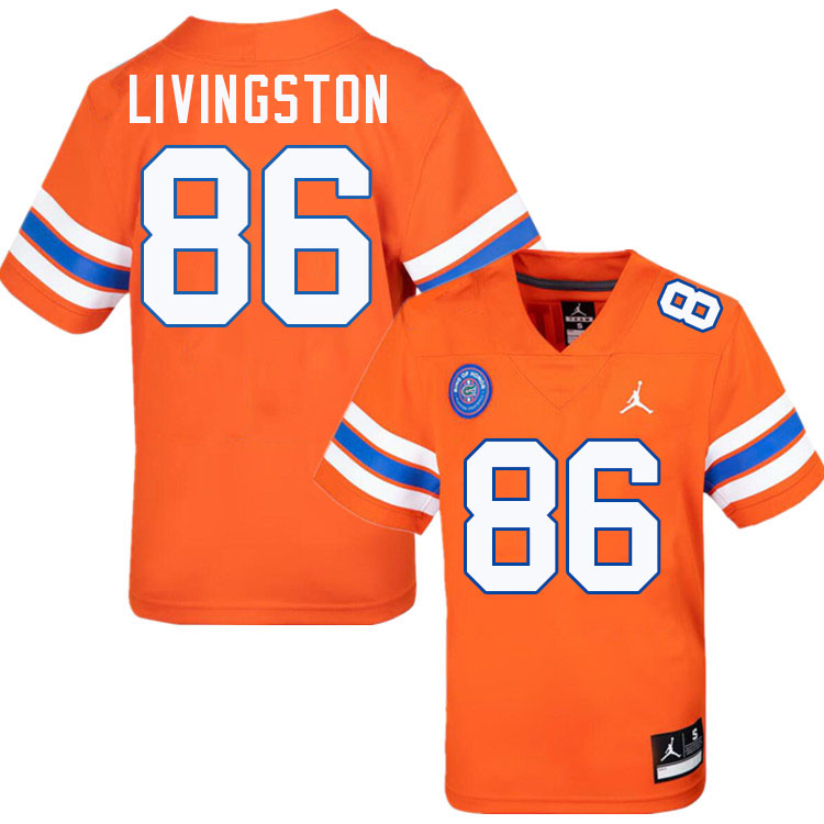 #86 Tony Livingston Gators Jersey,Florida Gators College Football Jerseys Stitched-Throwback Orange  #86 Tony Livingston Gators Jersey,Florida Gators College Football Jerseys Stitched-Throwback Orange